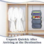 Hanging Travel Organizer, Carry on Luggage Suitcase Organizer, Travel - Image 5
