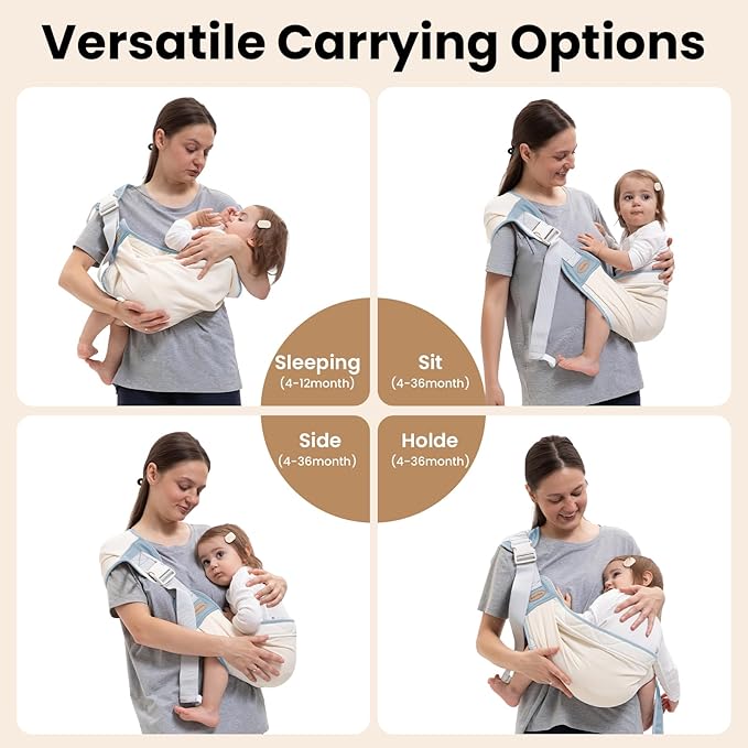 Baby Carrier Newborn to Toddler, Baby Sling Carrier, Toddler Carrier 25-60 lbs - Image 8