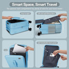 20 Inch Luggage with Spinner Wheels, Expandable Front Opening Suitcase 100% PC - Image 7