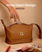 Gifts With Initials for Women, Personalized Makeup Bag with Handle, Initial - Image 5