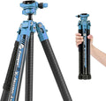 Fotopro Carbon Fiber Tripod 60 Inch 360 Degree Ball Head Quick Release Plate by Fotopro