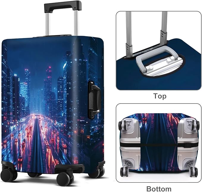 Luggage Cover Washable Suitcase Protector Anti-scratch Suitcase cover Fits - Image 2