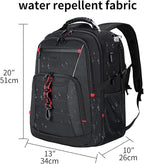 KROSER Travel Laptop Backpack 18.4 inch XXXL Computer Backpack Stylish College - Image 2