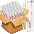 HOFASON Disposable Toothbrushes Pack of 50, Nursing Home by HOFASON
