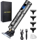 RESUXI Hair Clippers for Men Hair Trimmer for Barbers,Professional Cordless T Blade Trimmer, Beard Edger Liners,Barber Shavers,Ornate Knight Close-Cutting Hair Machine