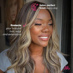 Milano Collection Women’s Gentle No-Tangle Wet & Dry Speed Styling Wide Bristle Wig Brush for Human Hair Wigs, Synthetic Wigs & All Types of Human Hair (Mini)