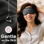 Umisleep 100% Pure Mulberry Silk Sleep Mask, 22 Momme 6A Soft & Smooth Fibers - Image 4