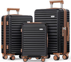 SHOWKOO Luggage Sets 3 Piece Hardside Expandable Suitcase by SHOWKOO