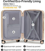 Hanke 20/29 Inch Carry On Luggage Sets 2 Piece Hard Shell Suitcases - Image 5