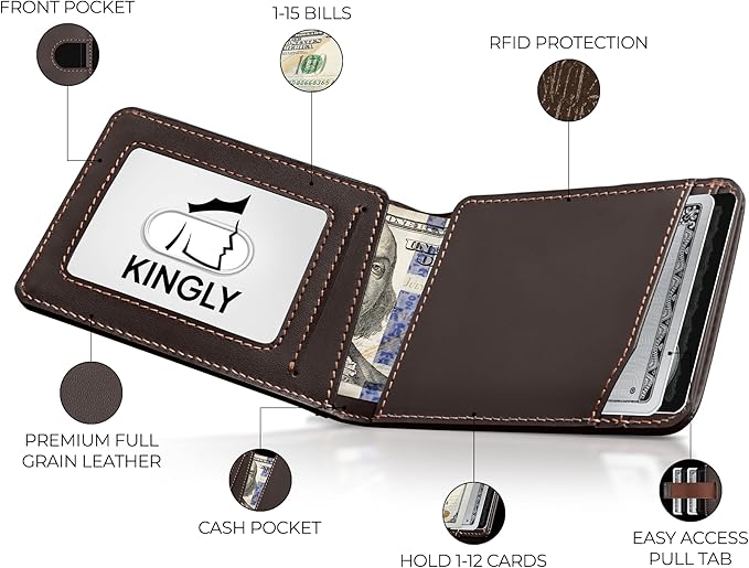 Kingly Cash Pocket Slim Wallet for Men - Image 2