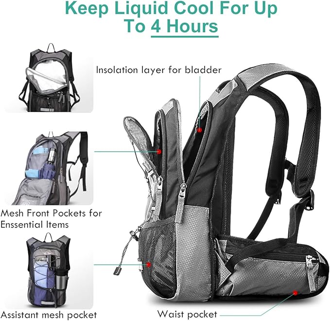 Insulated Hydration Backpack Pack - Image 7