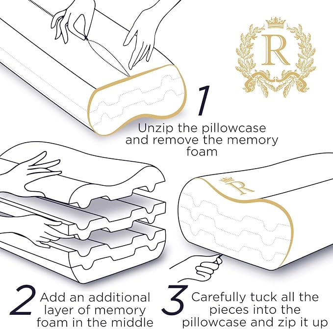 4-Layer King, Contour Pillow, Side Sleeper Pillow, Orthopedic Pillow, Neck - Image 6