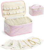 Large Travel Jewelry Organizer Box by HOMEHIVE