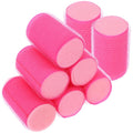 Beaupretty 8PCS Hair Sponge Roller Spiral Hair Curlers, Self-Adhesive Foam Curlers for HairStyling, No Heat Sleep-In Roller for Women