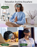 Sivio Weighted Eye Mask for Women & Men, Heatable and Freezable Weighted Eye - Image 6