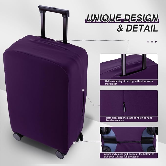 Travel Luggage Cover Protector Scratch-Resistant Fit 19-33 Inch Suitcase - Image 4