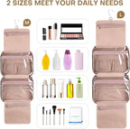 Hanging Toiletry Bag for Women Travel, 2 Sizes Large & Small Waterproof - Image 3