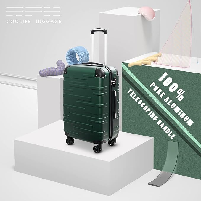 Coolife Luggage Expandable Suitcase 3 Piece Set - Image 2