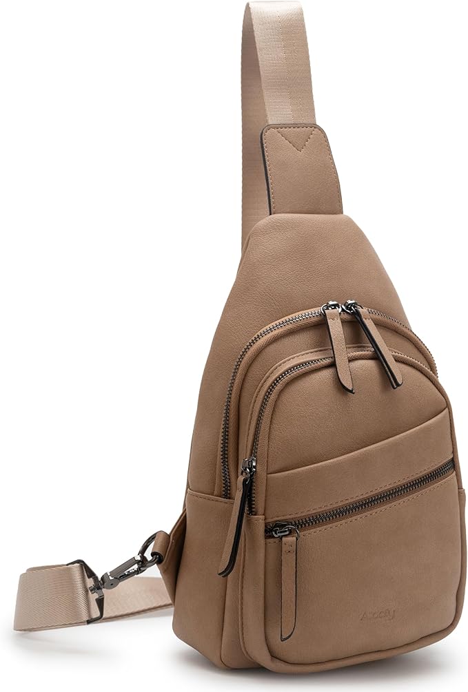Alldaily Large Sling Bag for Women Crossbody Purse Leather Fashionable Trendy by Alldaily