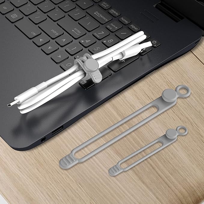 Nearockle Silicone Cable Ties Cord Organizer - Image 6