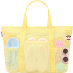 Tagitary Mesh Beach Bag with Zipper Large Beach Tote Waterproof Sandproof with by Tagitary