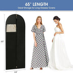 Dress Bags for Gowns, Dress Garment Bag, Uniforms（2 Packs） - Image 2