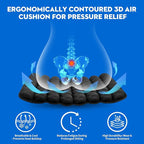 Professional Comfortable 3D Travel Seat Cushion, Air Inflatable Pressure Relief - Image 2
