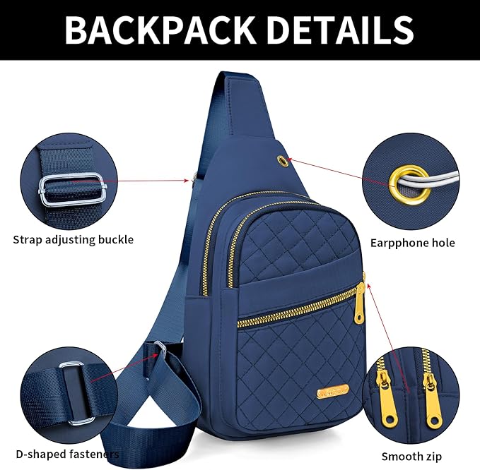 Small Sling Bag For Women Men Casual Crossbody Sling Backpack - Image 5