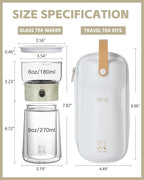 ZENS Cool Glass Teapot with Infuser, Smart One Touch Tea Maker - Image 5