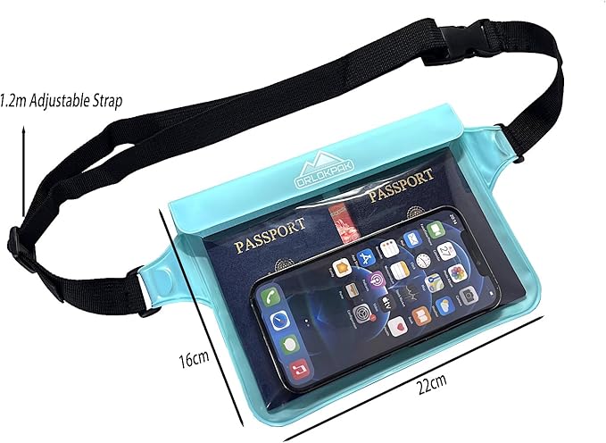 DRLOKPAK Waterproof Waist Bag Pouch Fanny Pack Bum Bag - Image 2