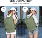coowoz Large Travel Backpack For Women Men, Carry On Backpack Flight Approved - Image 8