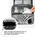 Hanging Travel Toiletry Bag Zebra Print Portable Makeup Organizer Cosmetic Bag Toiletry Kit for Women & Man