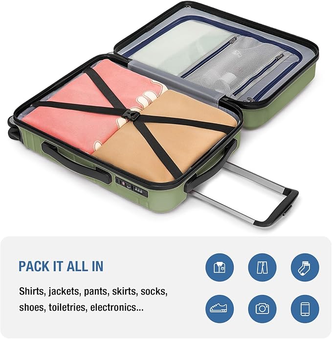 KYME Carry On Luggage 22x14x9 Airline Approved - Image 8
