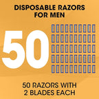CXYARY 50 Pcs Disposable Razors - Image 2