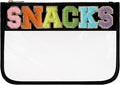 DYSHAYEN Chenille Letter Clear Zipper Pouch by DYSHAYEN