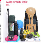 Bseash 50L Hiking Backpack, Water Resistant Lightweight Outdoor Sport Daypack - Image 9