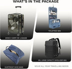 20 inch Carry On Luggage Expandable Top Opening/Clamshell Opening, TSA Approved - Image 6