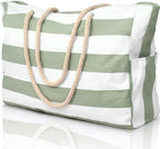 Becokan Beach Bags for Women Large Waterproof Beach Tote Bag Zipper Beach Bags by BecokanBeachBagSpecialist