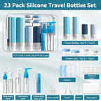 INSFIT Travel Bottles for Toiletries 23pack, TSA Approved Travel Size Toiletries - Image 3