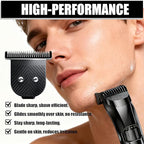 Premium Stainless Steel T Blade Replacement for MANSCAPED The Beard Hedger Replacement SkinSafe Trimmer Blade for Precision Facial Hair Trimming (Black-2)