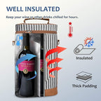 Tirrinia 2 Bottle Wine Gift Tote Carrier - Image 2
