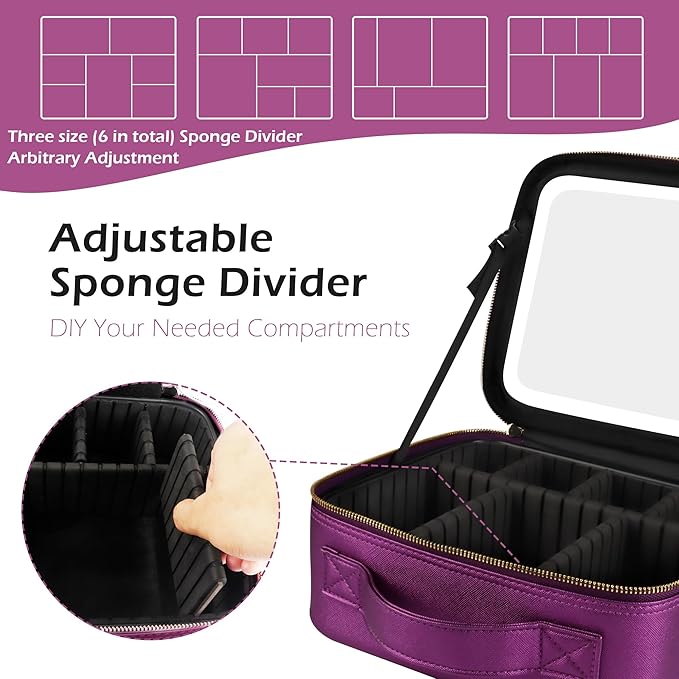 MOMIRA Travel Makeup Bag Cosmetic Bag Makeup Organizer Bag - Image 4