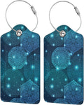 2Pcs Glowing Mandala Themed Luggage Tags by SNAPMADE