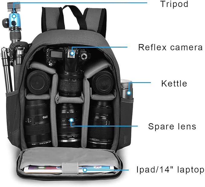 CADeN Camera Backpack Bag Professional - Image 3