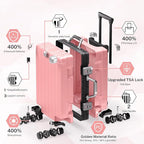 Krute Luggage 24 Inch Aluminum Frame Zipperless Suitcase - Image 5