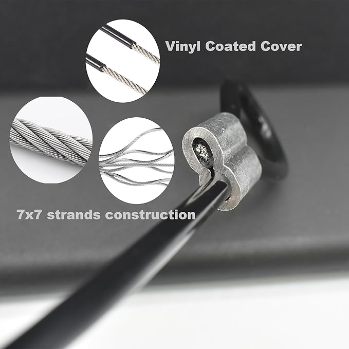 5 Pcs 5mm Wire 24 inch Vinyl Coated Stainless Steel Cable - Image 6