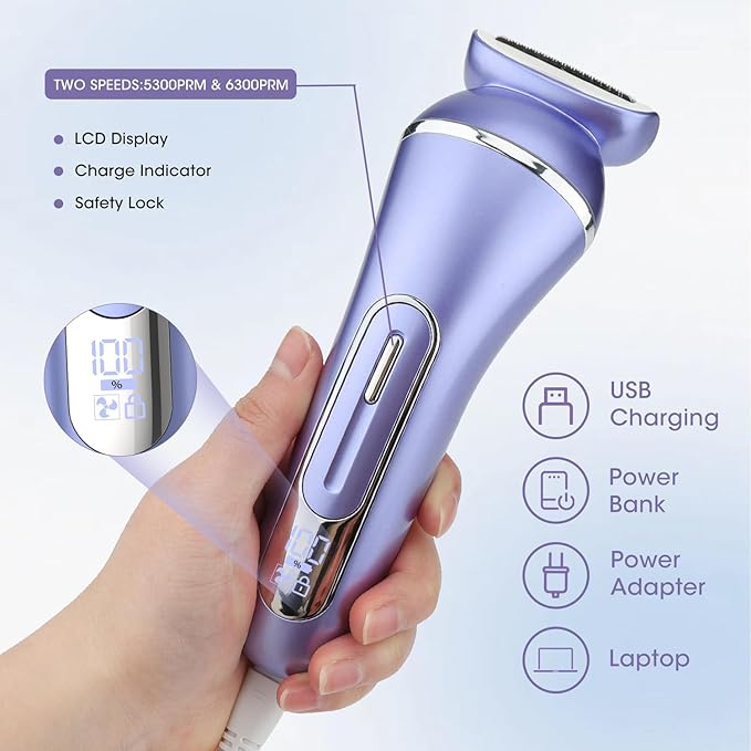Electric Shavers for Women, 7 in 1 Hair Removal Kit - Image 6