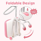 Kids Ride-on Luggage with Spinner Wheels Suitcase, Kid's Ride-On Suitcase Help - Image 7