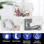 16 Pack Waterproof Cosmetic Bag TSA Approved Toiletry Bag, Portable Travel Pouch - Image 6