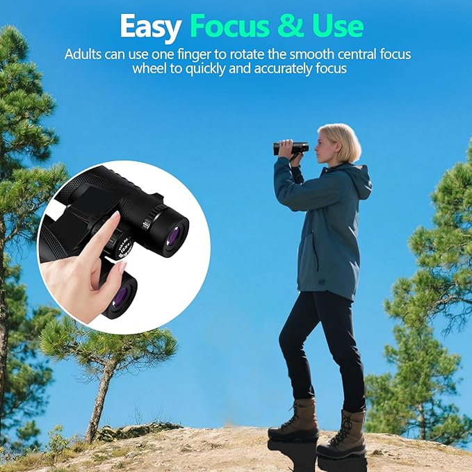 10x42 High Powered Binoculars for Adults, Kttrey Compact Waterproof Binoculars - Image 7